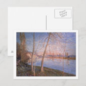 Alfred Sisley | Winterochtend Briefkaart (Voorkant / Achterkant)