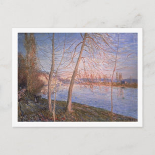 Alfred Sisley Winterochtend Briefkaart