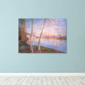 Alfred Sisley | Winterochtend Canvas Afdruk (Insitu (Houten vloer))