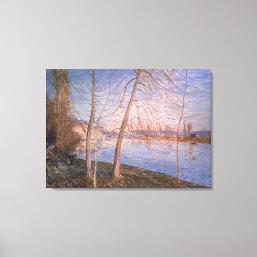 Alfred Sisley | Winterochtend Canvas Afdruk (Voorkant)