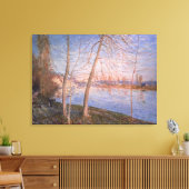 Alfred Sisley | Winterochtend Canvas Afdruk (Insitu (Woonkamer))