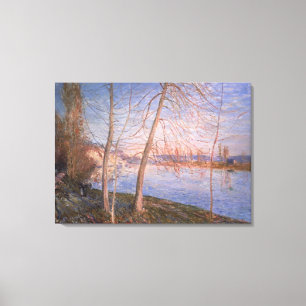 Alfred Sisley   Winterochtend Canvas Afdruk