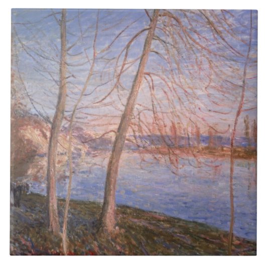 Alfred Sisley | Winterochtend Tegeltje (Voorkant)