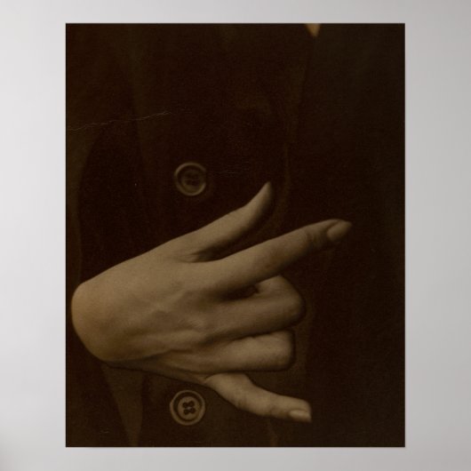 Alfred Stieglitz Georgia O’Keeffe Hand Foto Poster (Voorkant)