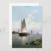 Alfred Thompson Bricher - Blue Point, Long Island Kaart (Voorkant / Achterkant)