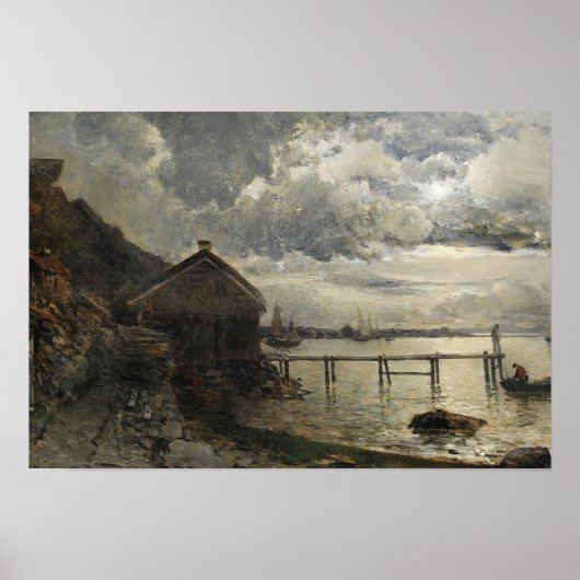 Alfred Wahlberg - Moonlight, Fjallbacka Poster (Voorkant)