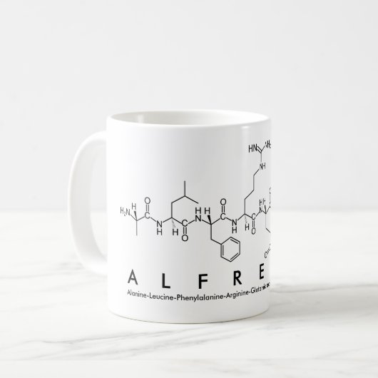 Alfreda peptide name mok (Voorkant links)