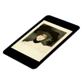 Alfredo Müller, Portrait Cléo de Mérode 1900 Poste Magneet (Linkerzijde)