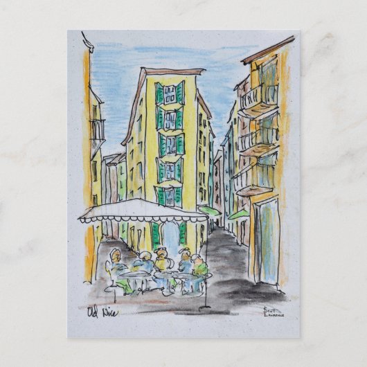 Alfresco Dining in Old Nice | Nice, Frankrijk Briefkaart (Voorkant)