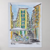 Alfresco Dining in Old Nice | Nice, Frankrijk Poster (Voorkant)