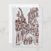 Alfresco Dining in the Evening | Madrid, Spanje Briefkaart (Voorkant / Achterkant)