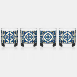 💙 "Alfresco & Fabulous" (set van 4) Whisky Glas