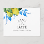 Alfresco Huwelijksthema Save The Date Briefkaart (Voorkant)