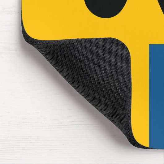 Älg / Moose med Svenska flaggan Muismat (Hoek)