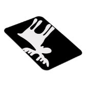 Älg / Moose, vit Magneet (Rechterzijde)