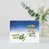 Algae Joy Krill Good Will Holiday Briefkaart (Staand voorkant)