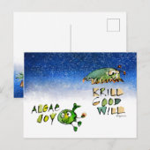 Algae Joy Krill Good Will Holiday Briefkaart (Voorkant / Achterkant)