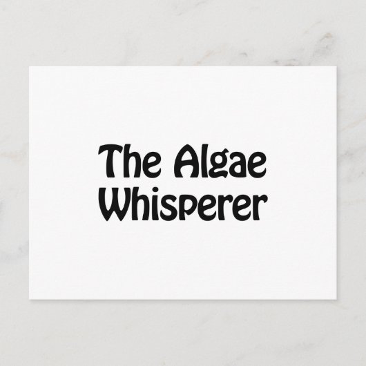 algae whisperer briefkaart (Voorkant)