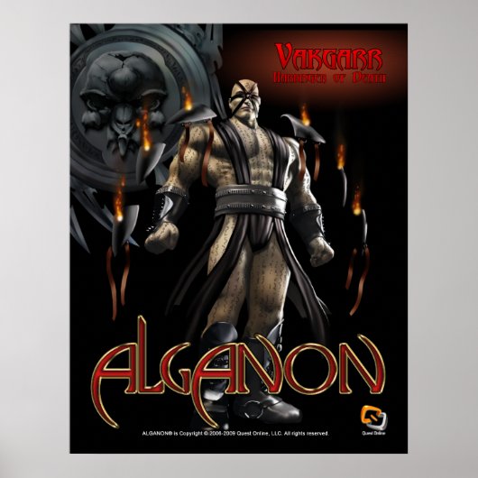 Alganon Vakgarr Deity Poster (Voorkant)