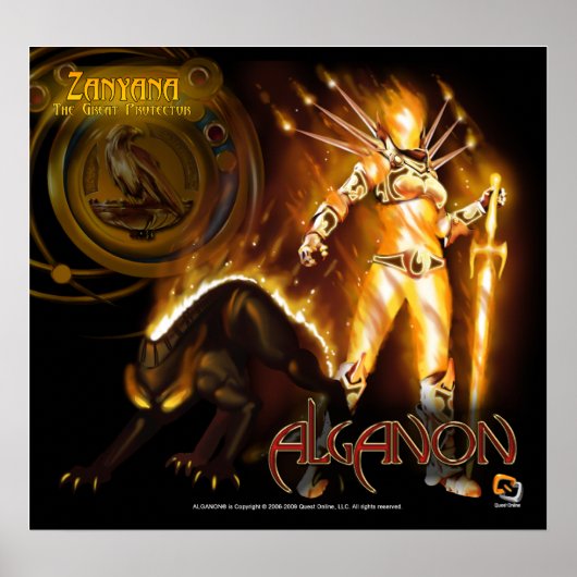Alganon Zanyana Deity Poster (Voorkant)
