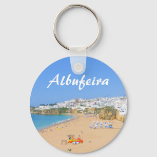 Algarve Albufeira Beach in Portugal Souvenir Sleutelhanger