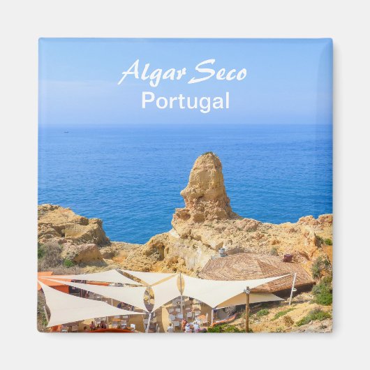 Algarve Algar Seco Souvenir Magnet (Voorkant)