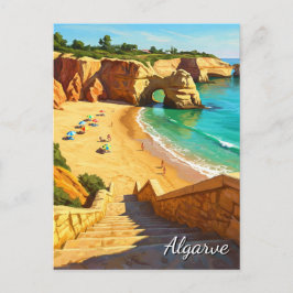 Algarve Beach Portugal Reizen Briefkaart