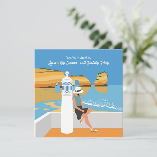 Algarve bezoekt de grote verjaardagsfeestdag (Staand voorkant)