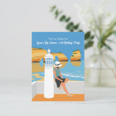 Algarve bezoekt de grote verjaardagsfeestdag briefkaart (Staand voorkant)