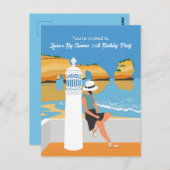 Algarve bezoekt de grote verjaardagsfeestdag briefkaart (Voorkant / Achterkant)