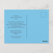 Algarve bezoekt de grote verjaardagsfeestdag briefkaart (Achterkant)