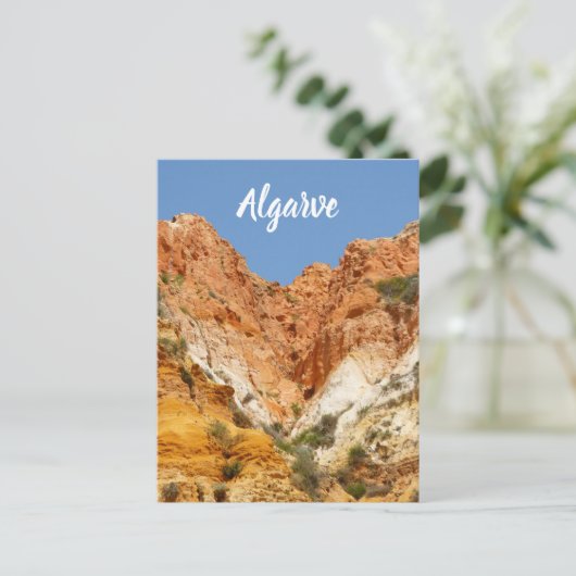 Algarve Falesia Rocks in Portugal Briefkaart (Staand voorkant)