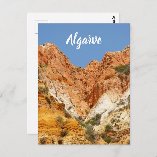 Algarve Falesia Rocks in Portugal Briefkaart (Voorkant / Achterkant)