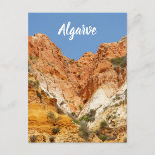 Algarve Falesia Rocks in Portugal Briefkaart