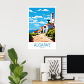 Algarve Park Vintage Nationale Ski Reisposter Poster (Thuiskantoor)