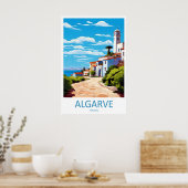Algarve Park Vintage Nationale Ski Reisposter Poster (Keuken)