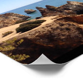 Algarve - Portugal - Beach - Strand - Zee - Meer Poster (Hoek)