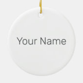 Algarve Portugal Bloem Succulent  Souvenir Keramisch Ornament (Achterkant)