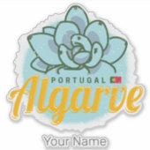 Algarve Portugal Bloem Succulent Souvenir Sticker (Voorkant)
