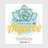 Algarve Portugal Bloem Succulent Souvenir Sticker (Vel)