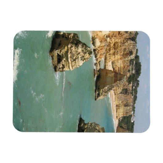 Algarve, Portugal, het strand van Benagil en kliff Magneet (Horizontaal)