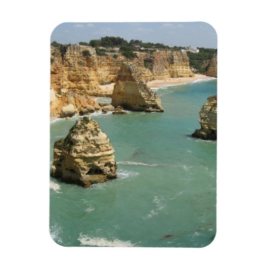 Algarve, Portugal, het strand van Benagil en kliff Magneet (Verticaal)