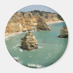 Algarve, Portugal, het strand van Benagil en rotse Magneet