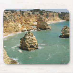 Algarve, Portugal, het strand van Benagil en rotse Muismat
