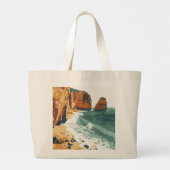 Algarve, Portugal: iconische bestemmingen Grote Tote Bag (Achterkant)