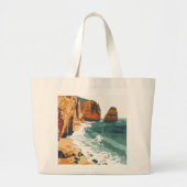 Algarve, Portugal: iconische bestemmingen Grote Tote Bag (Voorkant)