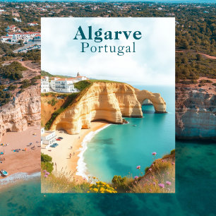 Algarve Portugal  kustreizen Briefkaart