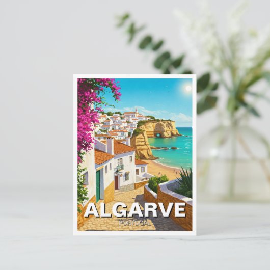 Algarve Portugal Reizen Briefkaart (Staand voorkant)