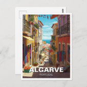 Algarve Portugal Reizen Briefkaart (Voorkant / Achterkant)