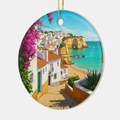 Algarve Portugal Reizen Keramisch Ornament (Links)